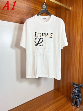  LOEWEロエベ 2025新作 クルーネック 半袖Tシャツ フェミニン