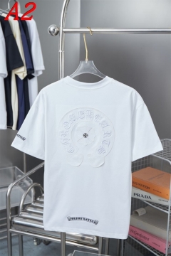 2025新作 CHROME HEARTSクロムハーツ ラウンドネック 半袖Tシャツ   コスパ良