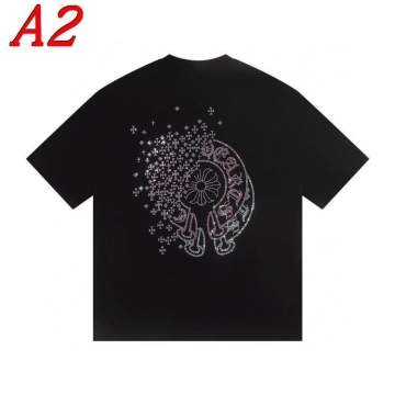 2025新作 CHROME HEARTSクロムハーツ クルーネック 半袖Tシャツ ファストファッション