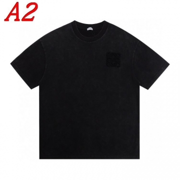  LOEWEロエベ 2025新作   ラウンドネック 半袖Tシャツ   ノンフィクション