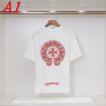 2025新作 CHROME HEARTSクロムハーツ ラウンドネック 半袖Tシャツ   ミニマリズム