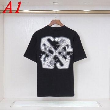  OFF-WHITEオフホワイト 2025新作   ラウンドネック 半袖Tシャツ   トレンドリーダー