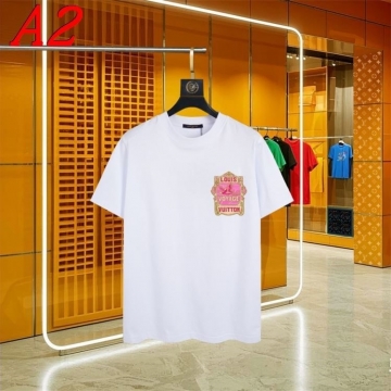  LOUIS VUITTONルイヴィトン 2025新作   ラウンドネック 半袖Tシャツ   クール&カジュアル
