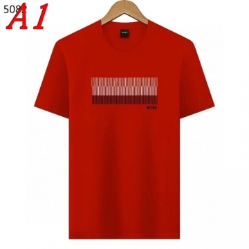 2025新作 HUGO BOSSヒューゴボス クルーネック 半袖Tシャツ エッジー