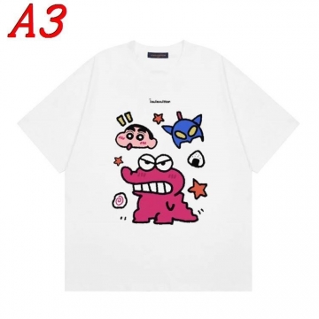  LOUIS VUITTONルイヴィトン 2025新作 クルーネック 半袖Tシャツ トレンドトップ