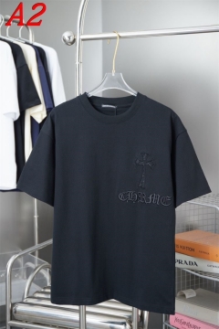  CHROME HEARTSクロムハーツ 2025新作   ラウンドネック 半袖Tシャツ   リラックス感