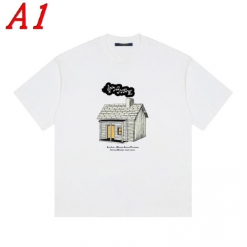 2025新作 LOUIS VUITTONルイヴィトン ラウンドネック 半袖Tシャツ   トレンドトップ