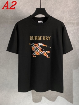  BURBERRYバーバリー 2025新作   ラウンドネック 半袖Tシャツ   クール&カジュアル