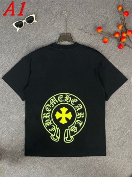  CHROME HEARTSクロムハーツ 2025新作 クルーネック 半袖Tシャツ ルーズフィット