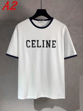 2025新作 CELINEセリーヌ ラウンドネック 半袖Tシャツ   ディープ
