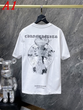  CHROME HEARTSクロムハーツ 2025新作   ラウンドネック 半袖Tシャツ   アクティブ