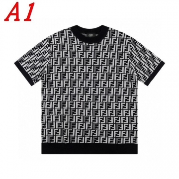 2025新作 FENDIフェンデイ ラウンドネック 半袖Tシャツ   ラグジュア...