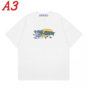 2025新作 OFF-WHITEオフホワイト ラウンドネック 半袖Tシャツ   クール