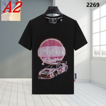 2025新作 PHILIPP PLEINフィリッププレイン ラウンドネック 半袖Tシャツ   リラックス