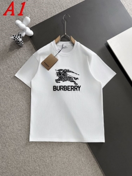  BURBERRYバーバリー 2025新作   ラウンドネック 半袖Tシャツ   デイリー