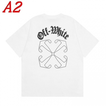  OFF-WHITEオフホワイト 2025新作 クルーネック 半袖Tシャツ ビビッド
