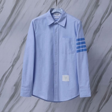 25新作 ミニマル THOM BROWNE トムブラウン シャツ 0=S 1=M 2=L 3=XL 4=XXL