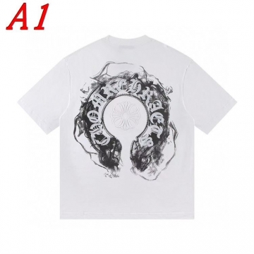 2025新作 CHROME HEARTSクロムハーツ ラウンドネック 半袖Tシャツ   プレミアム