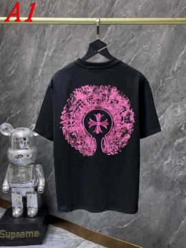  CHROME HEARTSクロムハーツ 2025新作   ラウンドネック 半袖Tシャツ   エネルギッシュ