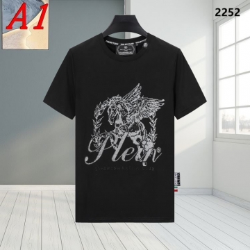 2025新作 PHILIPP PLEINフィリッププレイン ラウンドネック 半袖Tシャツ   インクルーシブ