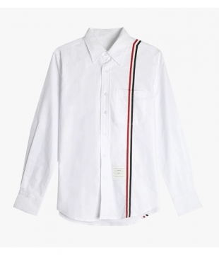 25新作 手作り THOM BROWNE トムブラウン シャツ 0=S 1=M 2=L 3=XL 4=XXL