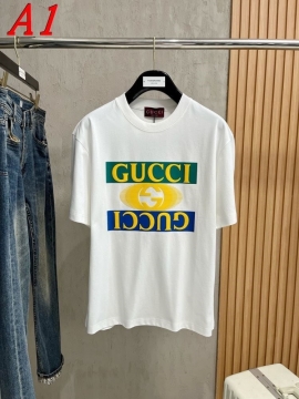  GUCCIグッチ 2025新作   ラウンドネック 半袖Tシャツ   スローライフ