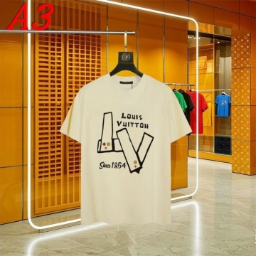 2025新作 LOUIS VUITTONルイヴィトン ラウンドネック 半袖Tシャツ   ノンフィクション