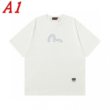 EVISUエヴィス 2025新作   ラウンドネック 半袖Tシャツ   セレンデ...