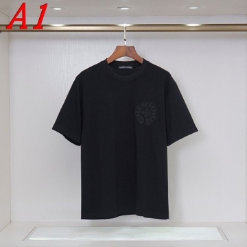 2025新作 CHROME HEARTSクロムハーツ ラウンドネック 半袖Tシャツ   ハイブランド風