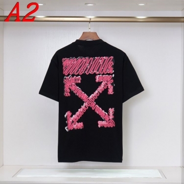 2025新作 OFF-WHITEオフホワイト ラウンドネック 半袖Tシャツ   ミニマル