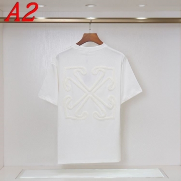 2025新作 OFF-WHITEオフホワイト ラウンドネック 半袖Tシャツ   アーバン