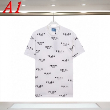 PRADAプラダ 2025新作   ラウンドネック 半袖Tシャツ   アクティブ