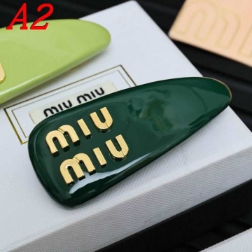 ミュウミュウ ヘアアクセサリー 2025SS 特別調達材料 MIU MIU