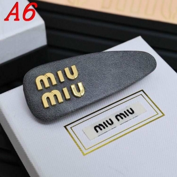 ミュウミュウ ヘアアクセサリー 2025SS 特別調達材料 MIU MIU