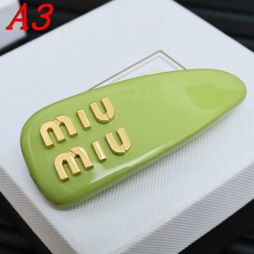 ミュウミュウ ヘアアクセサリー 2025SS 特別調達材料 MIU MIU