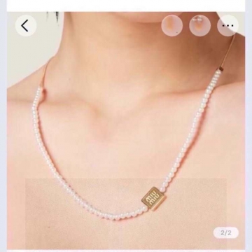 ミュウミュウ ネックレス 2025SS 軍事規格 MIU MIU