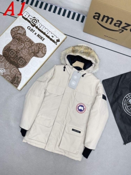 2025 カナダグース 通勤に メンズ ダウンジャケット 光沢のある