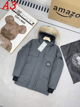 2025 カナダグース 通勤に メンズ ダウンジャケット 光沢のある