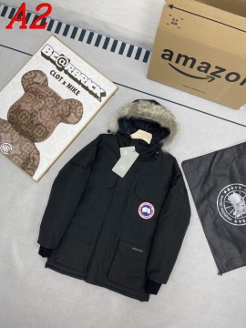 2025 カナダグース 通勤に メンズ ダウンジャケット 光沢のある