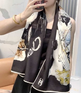 2025FW シャネル ショール 上質 男女兼用 