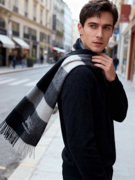 2025秋冬 バーバリー ショール お得 男女兼用 