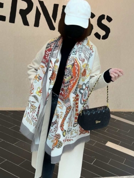 2025FW エルメス ショール リピーター 男女兼用 