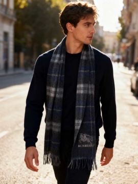 2025新作 バーバリー ショール 値下げ 男女兼用 