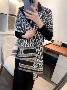 2025新品 ディオール ショール 新作 男女兼用 