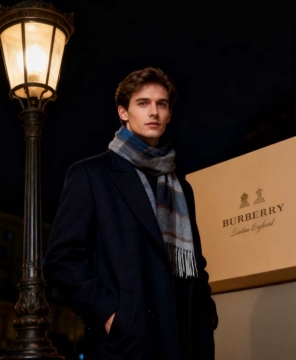 2025新品 バーバリー ショール トレンド 男女兼用 
