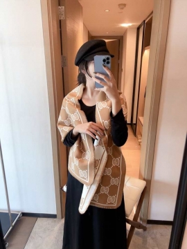 2025新品 グッチ ショール トレンド 男女兼用