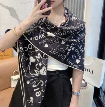 2025-26秋冬 シャネル ショール 本格派 男女兼用 