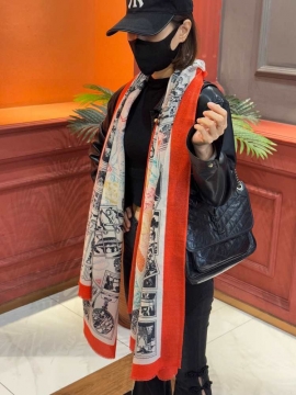 2025秋冬 エルメス ショール アフターサービス 男女兼用 