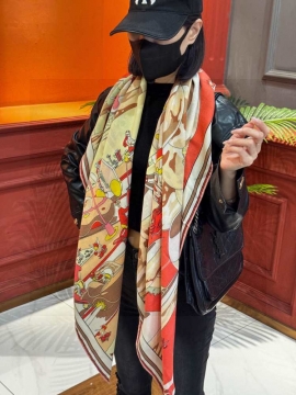 2025-26秋冬 エルメス ショール 通販 男女兼用 多色可选