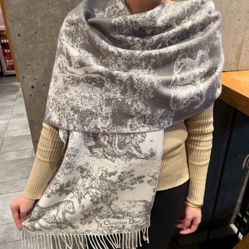 2025-26秋冬 ディオール ショール 本格派 男女兼用 